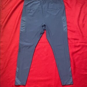 MONDETTA Womens Active Legging SZ XL LILAC STRETCH HIGH WAISTED PCKTS